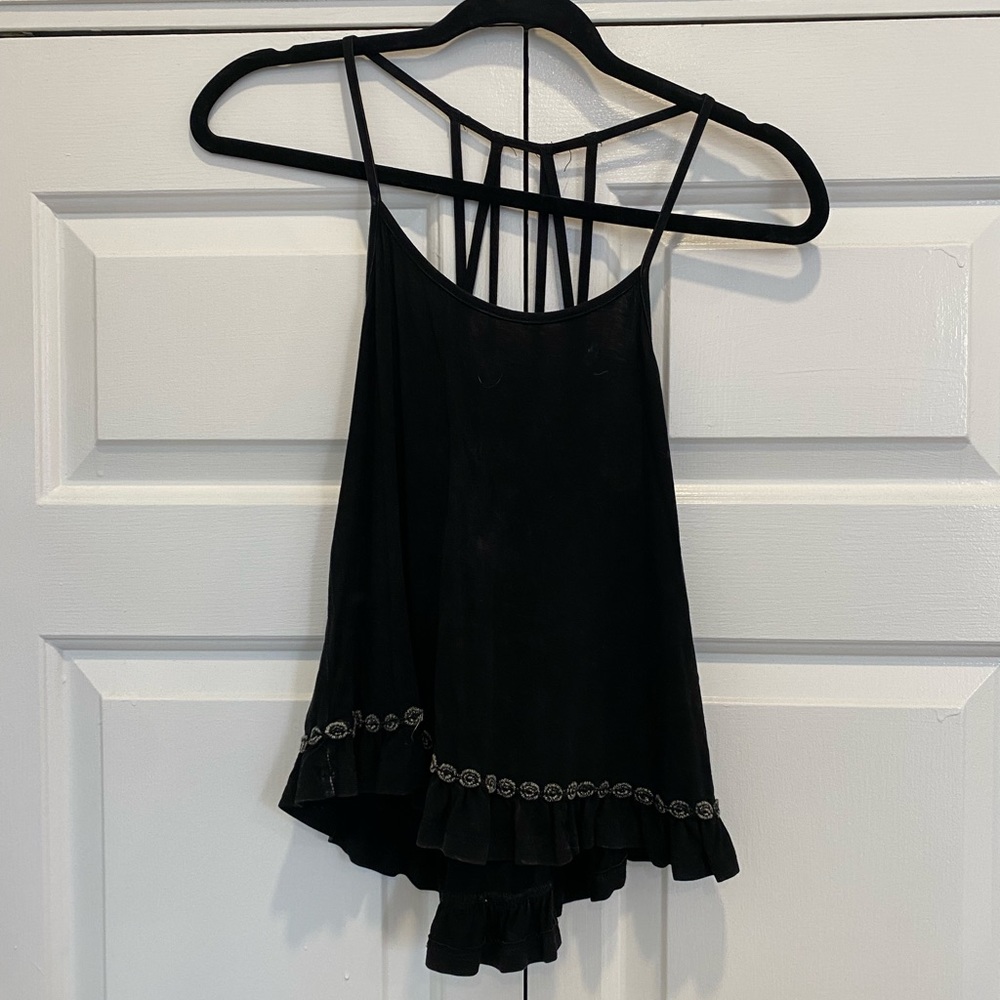 Strappy back tank top